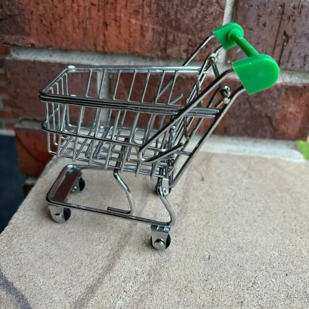 Mini Toy Metal Shopping Cart